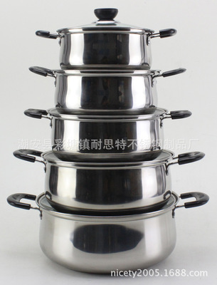 【耐思特】不銹鋼湯鍋 奶鍋 出口禮品套裝 套鍋 flat base kettle - 【耐思特】不銹鋼湯鍋 奶鍋 出口禮品套裝 套鍋 flat base kettle廠家 - 【耐思特】不銹鋼湯鍋 奶鍋 出口禮品套裝 套鍋 flat base kettle價(jià)格 - 潮安縣彩塘鎮(zhèn)耐思特不銹鋼制品廠 - 